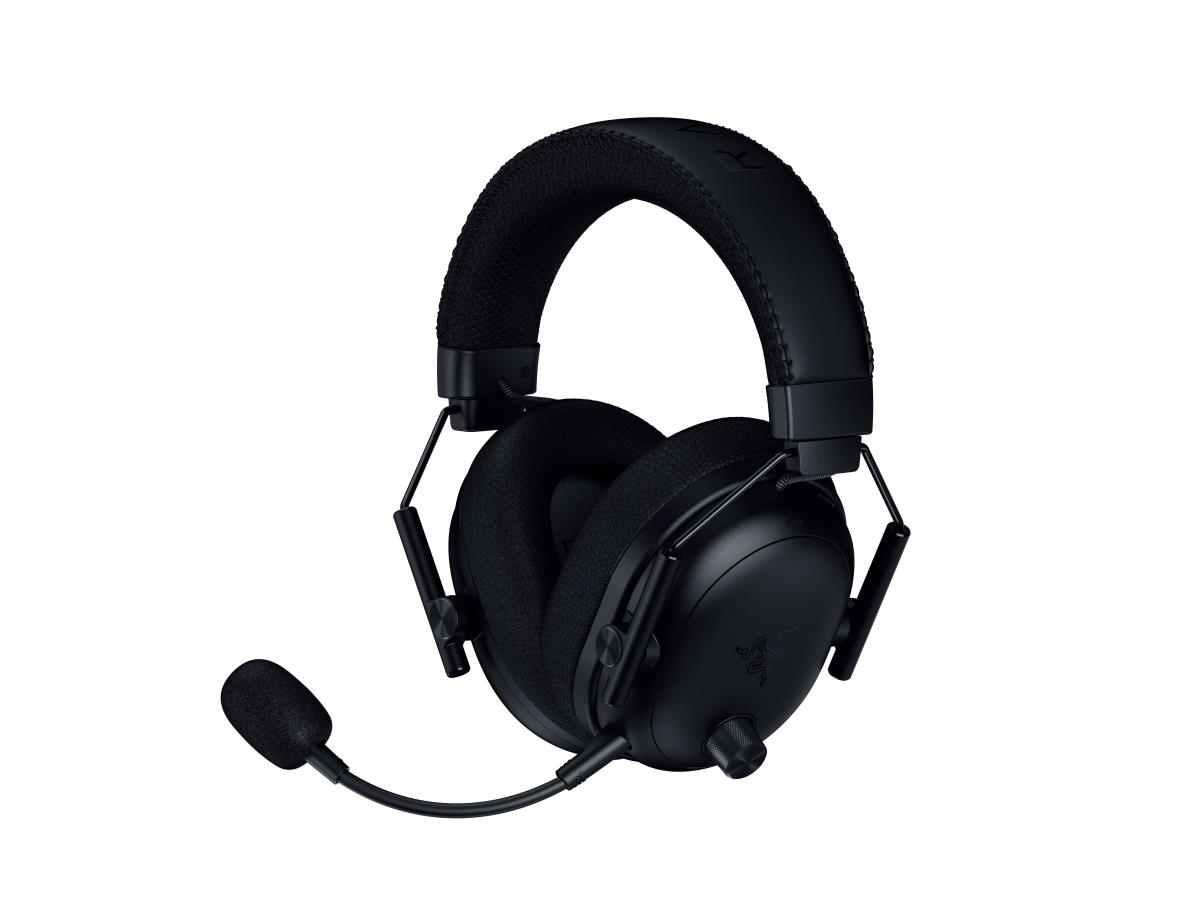 BlackShark V3 Pro - Headset - 7.1.4 channel - full size - Bluetooth / 2.4 GHz radio frequency - wireless, wired - active noise cancelling - 3.5 mm jack, USB-A - noise isolating - black thumbnail