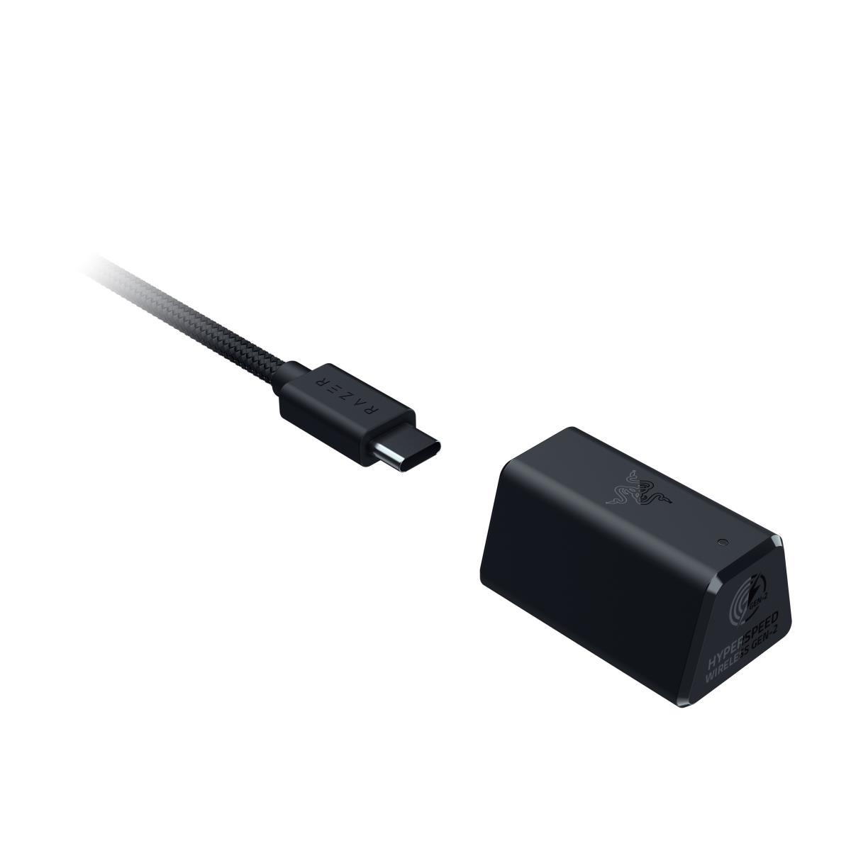 BlackShark V3 Pro - Headset - 7.1.4 channel - full size - Bluetooth / 2.4 GHz radio frequency - wireless, wired - active noise cancelling - 3.5 mm jack, USB-A - noise isolating - black thumbnail
