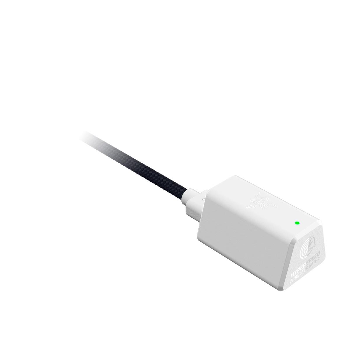 BlackShark V3 Pro - Headset - 7.1.4 channel - full size - Bluetooth / 2.4 GHz radio frequency - wireless, wired - active noise cancelling - 3.5 mm jack, USB-A - noise isolating - white thumbnail