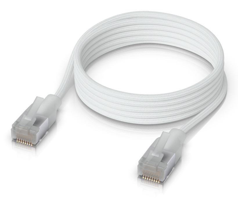 UACC-Cable-Patch-EL-C6A-1M-W networking cable Translucent  White Cat6a thumbnail