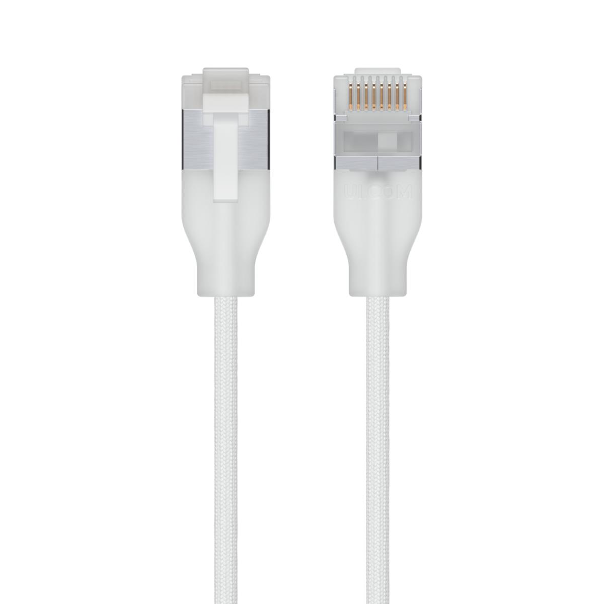 UniFi Etherlighting White CAT6A Patch Cable 0.3M - UACC-Cable-Patch-EL-C6A-0.3M-W thumbnail