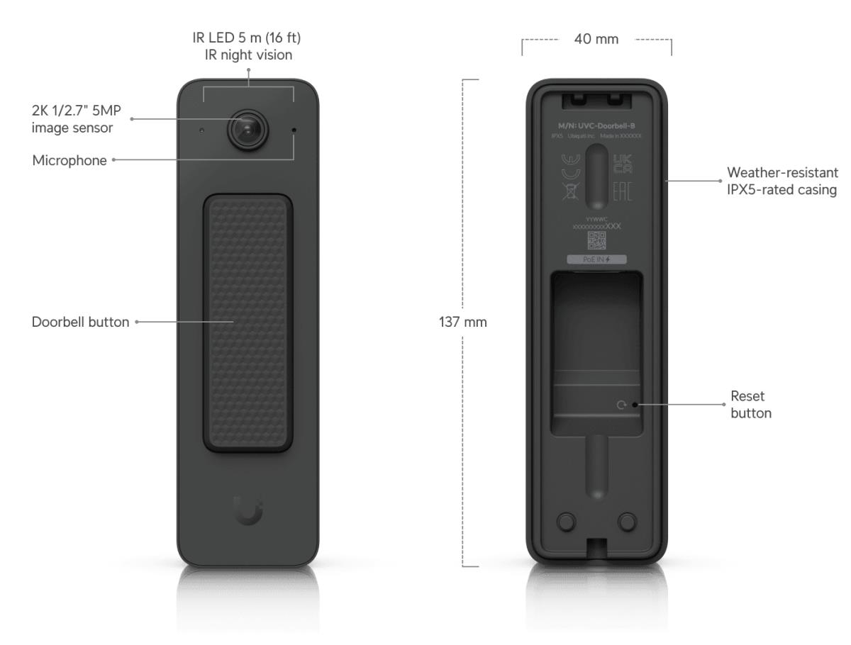 UniFi Protect UVC-Doorbell-Lite (Black) thumbnail