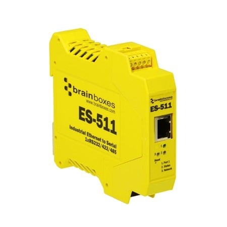 Brainboxes ES-511 serial server RS-232/422/485 thumbnail