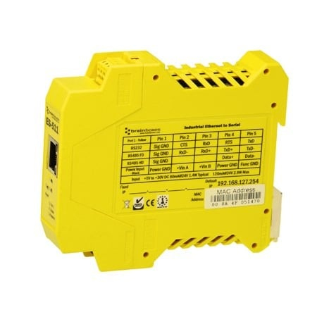 Brainboxes ES-511 serial server RS-232/422/485 thumbnail
