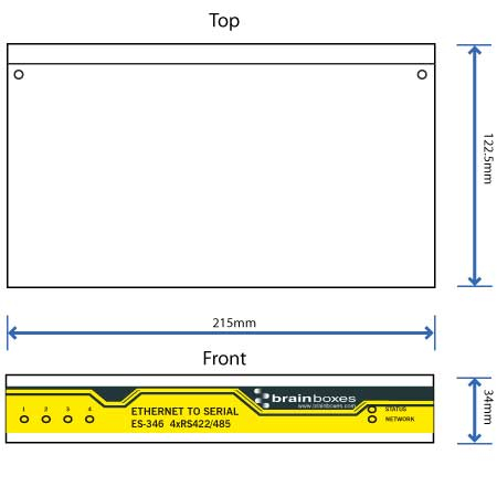 Brainboxes ES-346 serial server RS-422/485 thumbnail