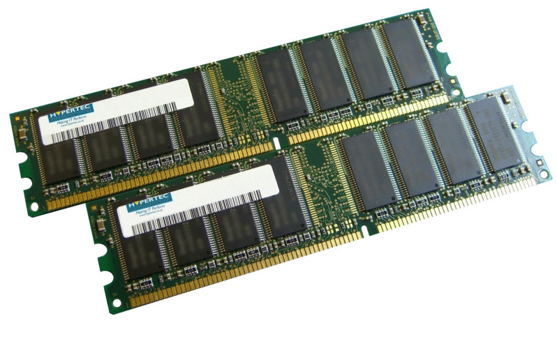 A Hypertec Legacy Dell equivalent 512MB Kit (2 x 256 PC3200 DIMM) from Hypertec thumbnail