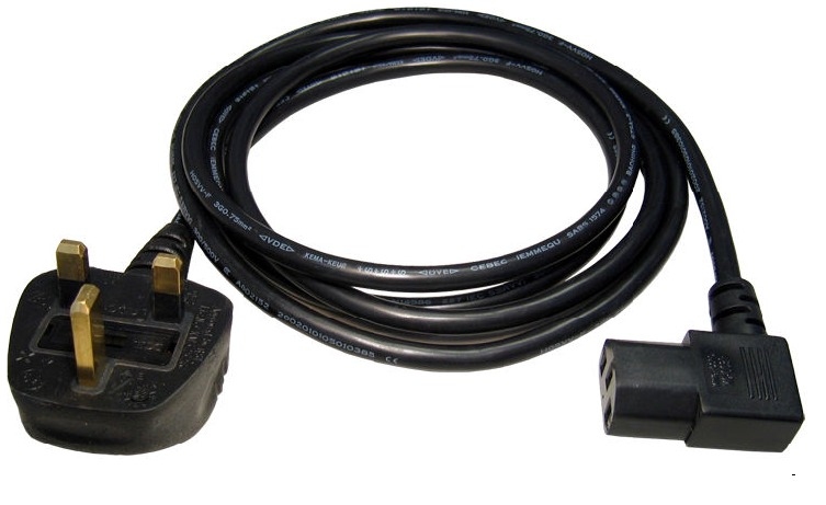 1.8MTR UK PLUG -R/A IEC C13 thumbnail
