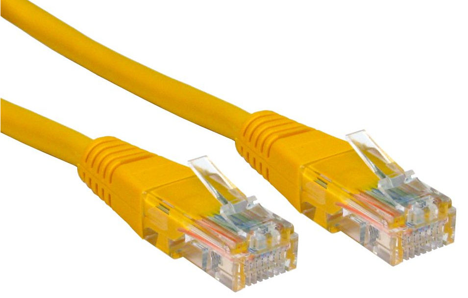 2m Cat5e Cbl - Yellow 24AWG thumbnail