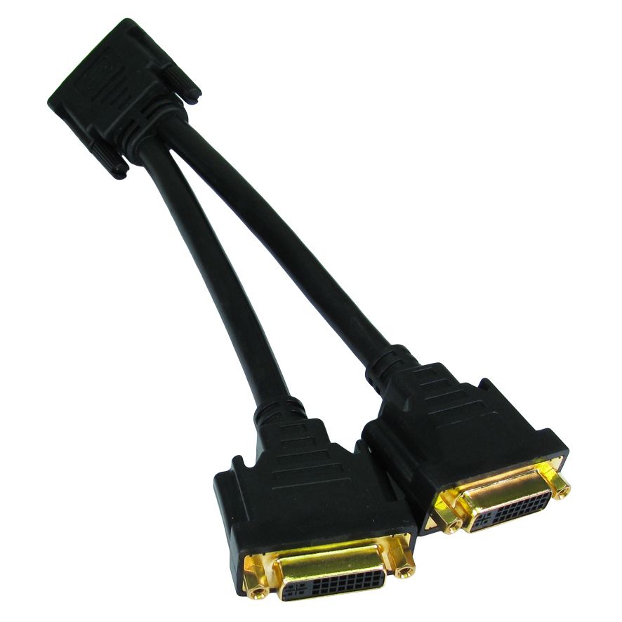 DVI-D M to 2x F Splitter Cable thumbnail