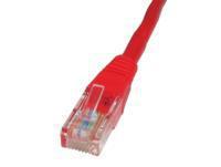 0.25m Cat5e Cbl - Red 24AWG thumbnail
