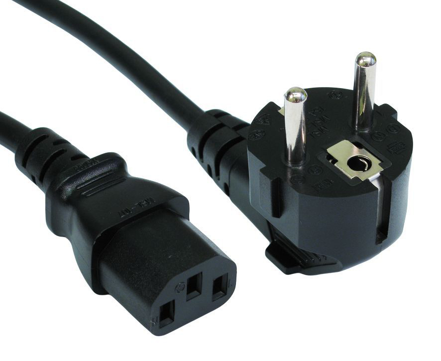 1.8m P Euro Plug to C13 Mains thumbnail