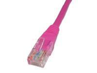 0.25m Cat5e Cbl - Pink 24AWG thumbnail
