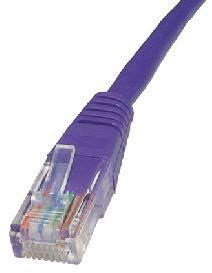 0.5m Cat5e Cbl - Violet 24AWG thumbnail