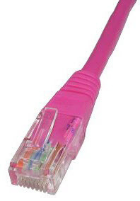 1m Cat5e Cbl - Pink 24AWG thumbnail