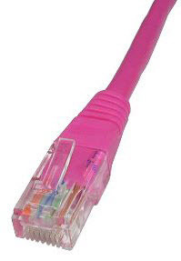 2m Cat5e Cbl - Pink 24AWG thumbnail
