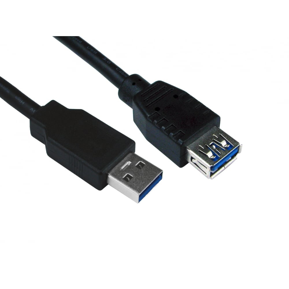 3m USB 3.0 A M-F Black thumbnail