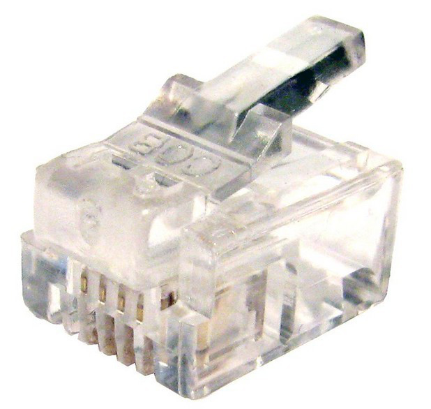 RJ11 4P Plug 6P4C ROHS B/Q1000 thumbnail