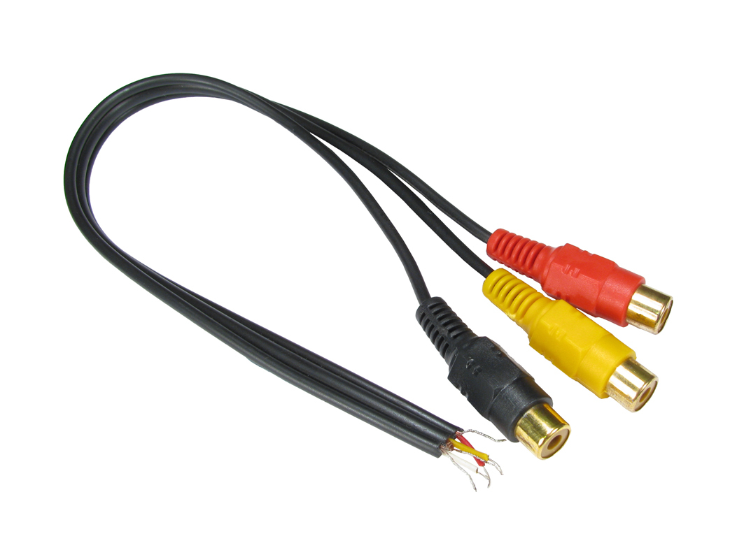0.25m Three RCA to Free Ends thumbnail
