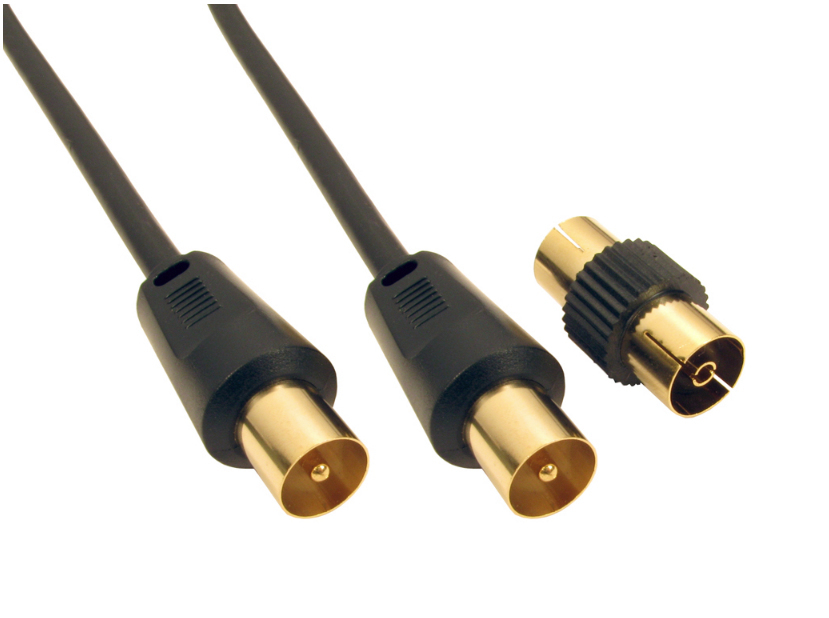 20m TV +Female Coupler - Black thumbnail