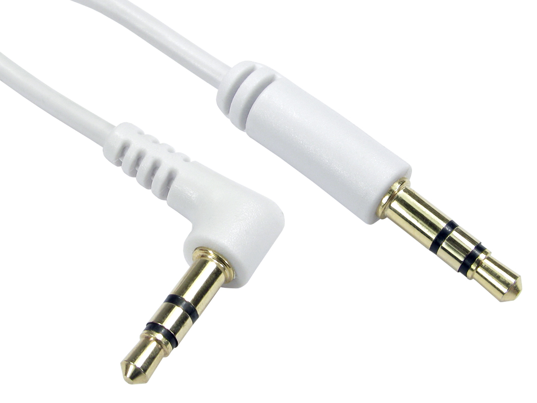 1m 3.5mm Ster Straight-R/A Wht thumbnail
