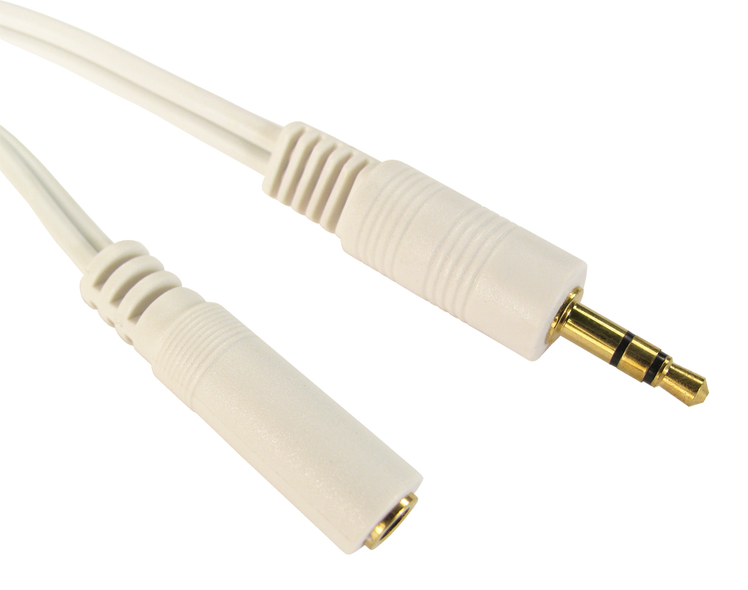 3m 3.5mm Stereo Ext - White thumbnail