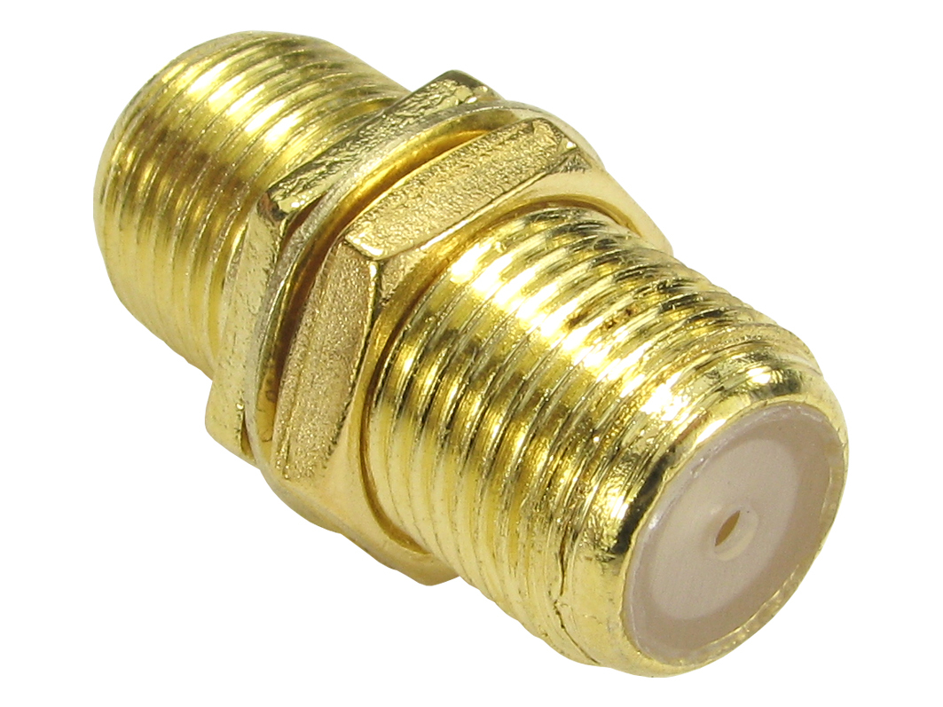 F-Connector Coupler Gold thumbnail