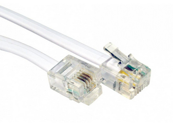 1m RJ11 to RJ11 Modem - Wh thumbnail