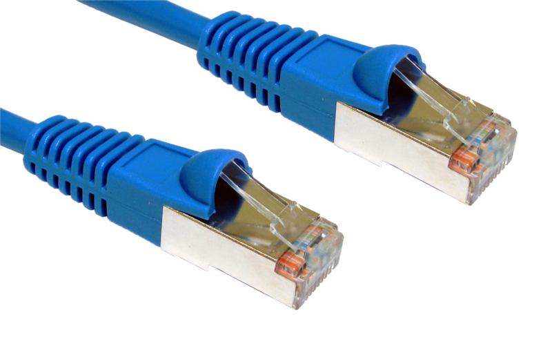 2m Shielded Cat5e Patch Blue thumbnail