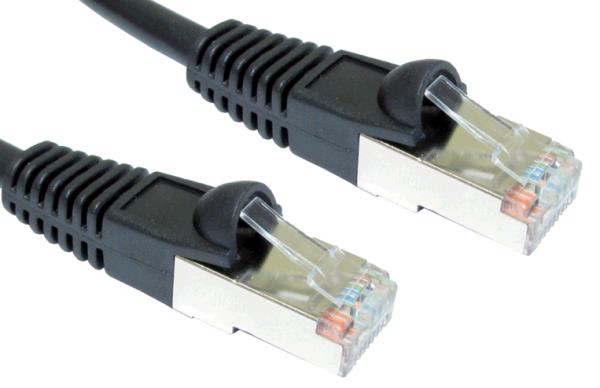 10m Shielded Cat5e P Black thumbnail