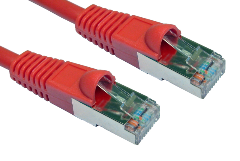 10m Shielded Cat5e Patch  Red thumbnail