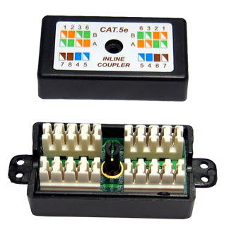 Cat5e Punchdown Coupler(Black) thumbnail
