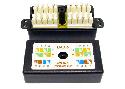 CAT 6 Punchdown Coupler(Black) thumbnail