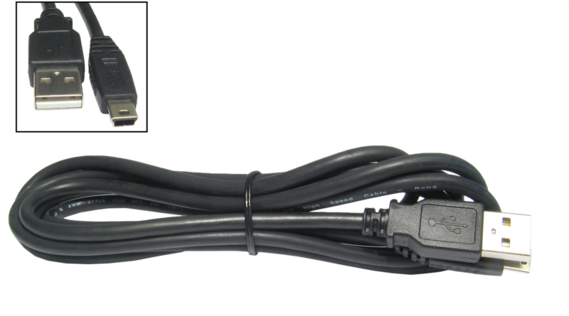 1.8m USB2.0 A - MINI Black thumbnail