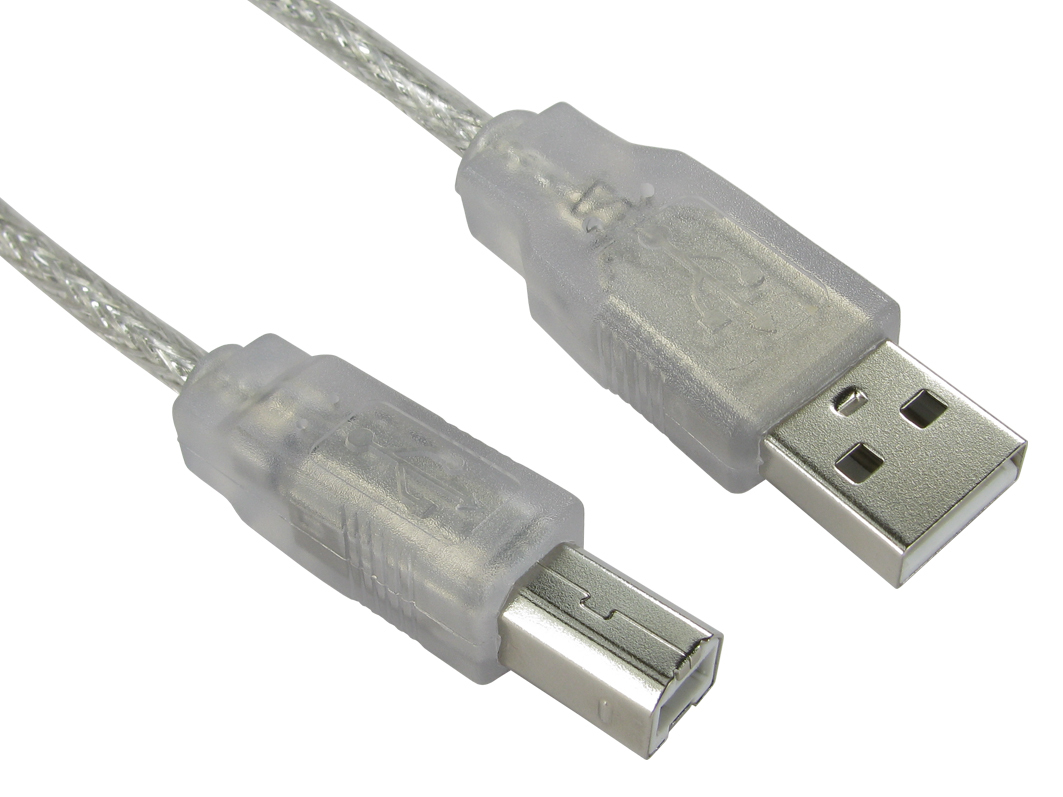 3MTR USB 2.0 A-B Clear thumbnail