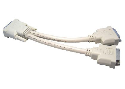 0.2m DVI-D M to 2x F Splitter thumbnail