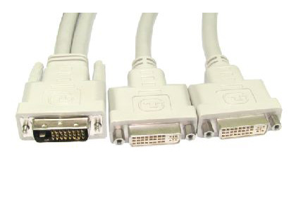 0.2m DVI-D M to 2x F Splitter thumbnail