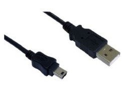 2M USB2.0 A M-MINI B 5 PIN Blk thumbnail