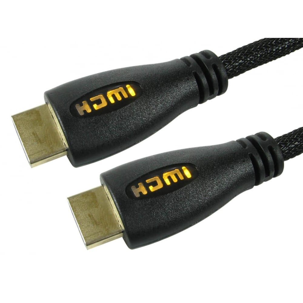 5m HDMI Cable with Yellow LED thumbnail
