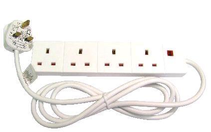 2m 4 Gang UK Power Extension thumbnail