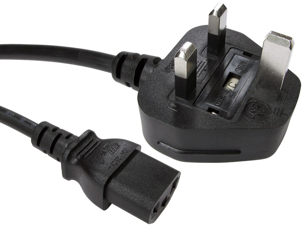 0.5m UK Plug to C13 Mains thumbnail