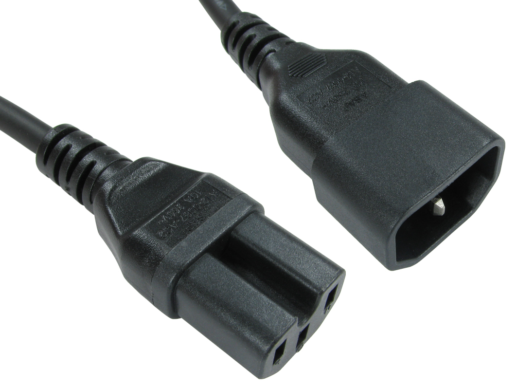 1m C14 to C15 Power Cable thumbnail
