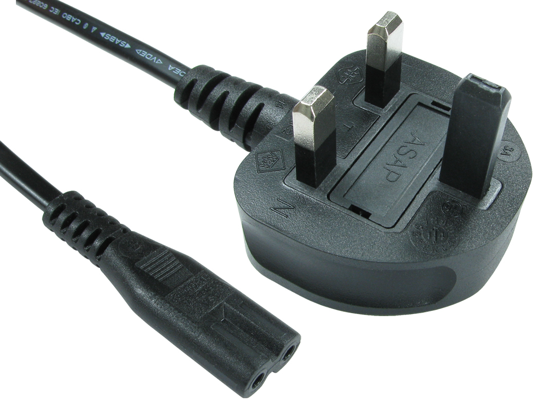 3m UK Plug to C7 Mains Lead thumbnail