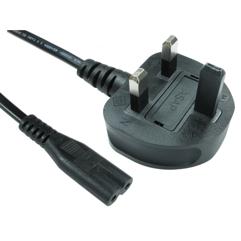 2m UK Plug to C7 Mains Lead thumbnail
