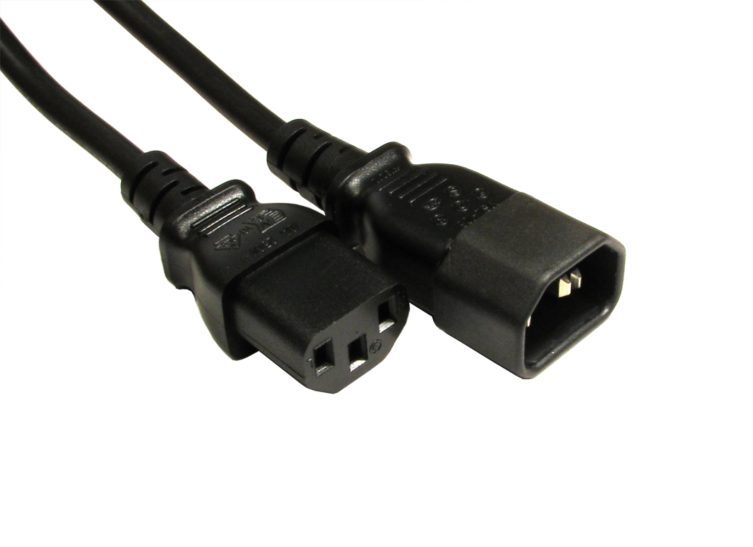 3m C14 to C13  Extension Black thumbnail