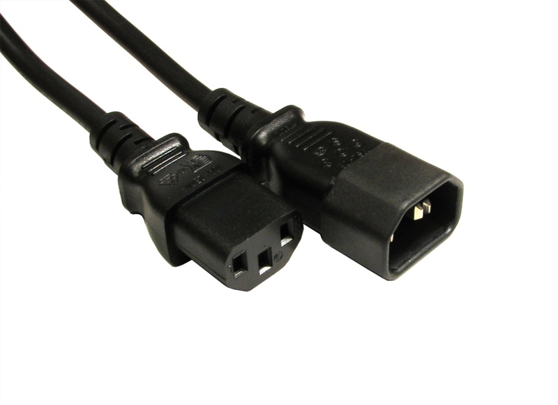 5m C14 to C13  Extension Black thumbnail