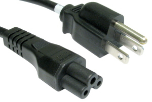 2m US Plug to C5 Mains Lead thumbnail