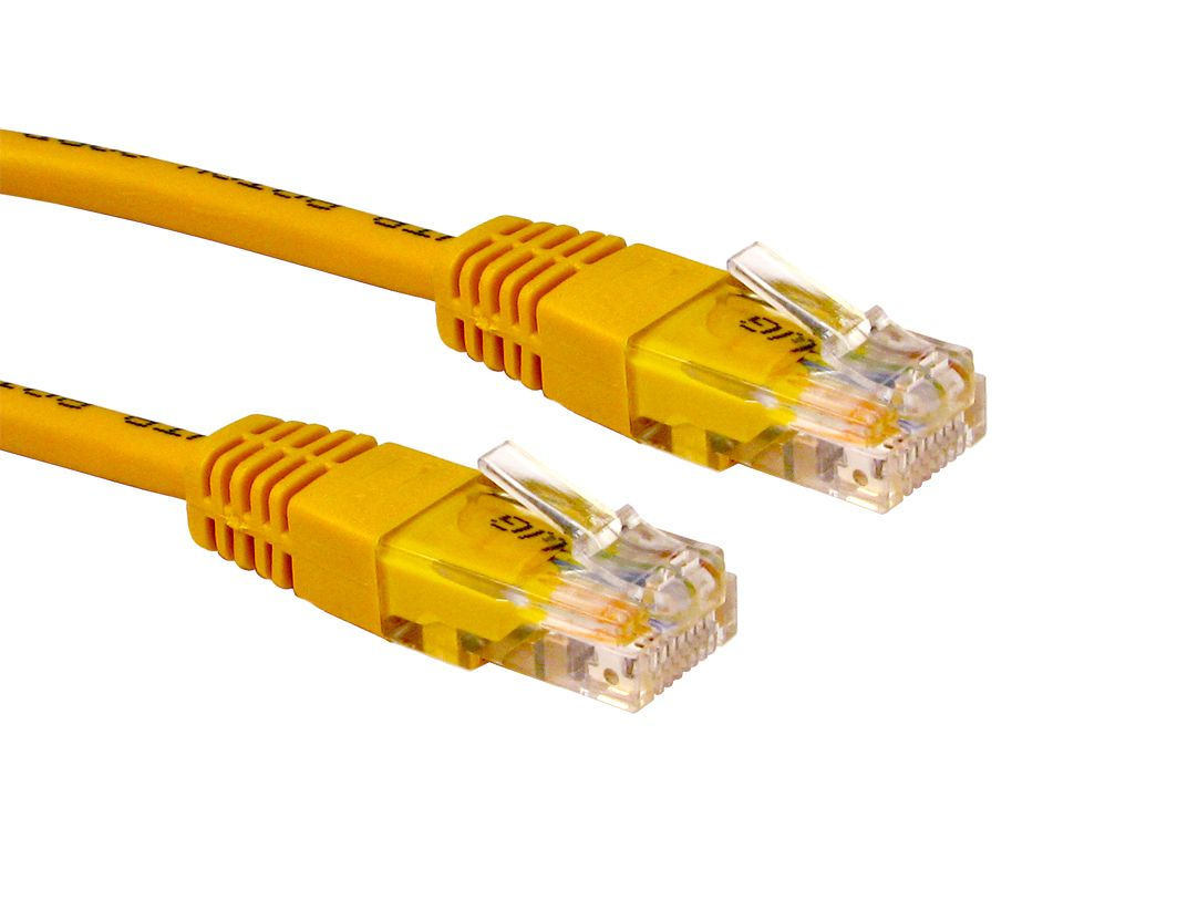 1m Cat5e Cbl - Yellow 26AWG thumbnail