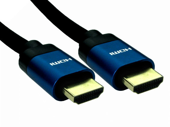 2M 8K HDMI 28AWG BLUE HOOD BLACK thumbnail