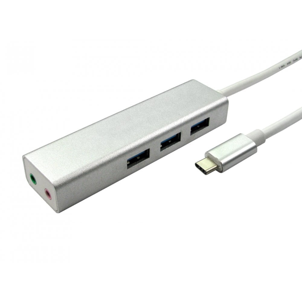 USB C-3 Port USB 3 Hub+2x3.5mm thumbnail