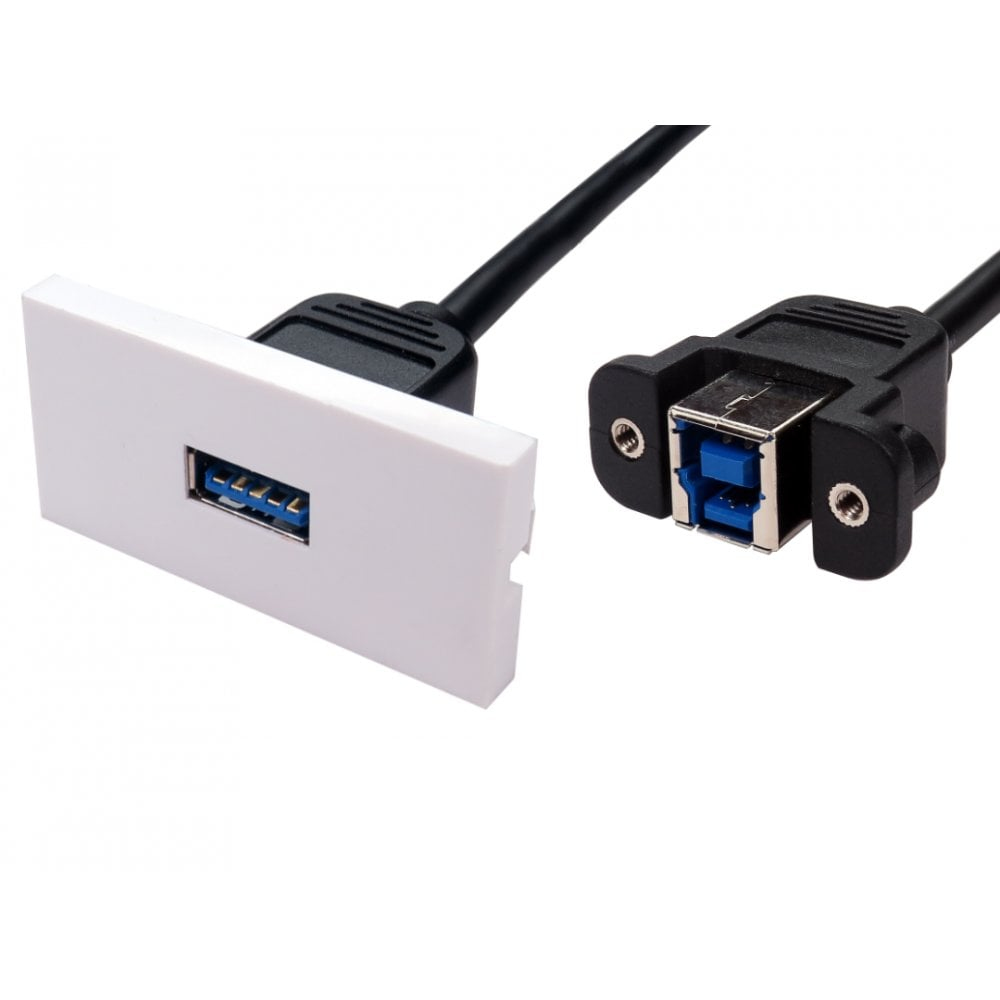 Cables Direct USB3 Euromod USB cable USB 3.2 Gen 1 (3.1 Gen 1) USB A USB B Black thumbnail